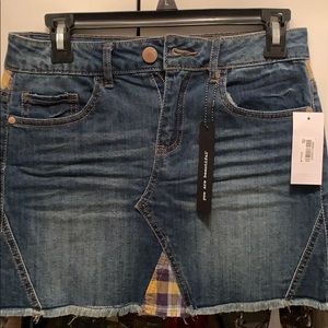 Denim mini skirt